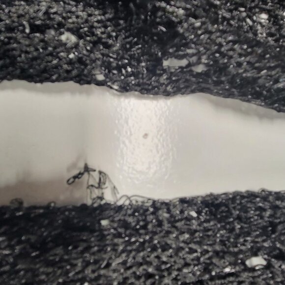 Black Sparkling Sweater Christmas Party New Years Party Top Blouse Cover Up - Picture 5 of 9